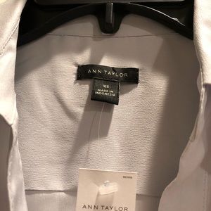 Ann Taylor light gray blouse size XS